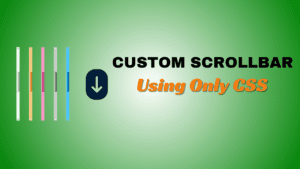 Example of a custom scrollbar design using CSS for a website