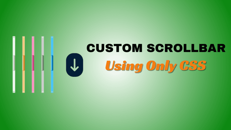 Example of a custom scrollbar design using CSS for a website